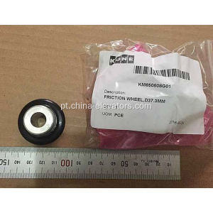 KM650808G01 37,3mm Roda de atrito para o tacômetro de motor de elevação Kone